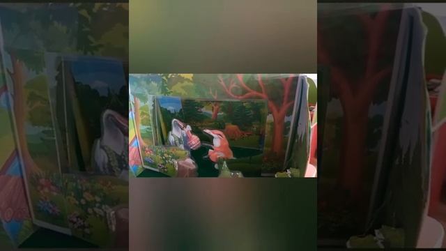 Tunnel Book своими руками по мотивам сказки И.Я. Яковлева "Лиса и Журавль". смотреть онлайн