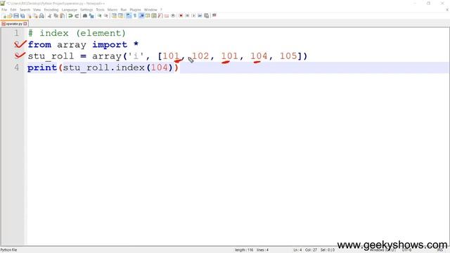index Method in Python (Hindi) смотреть онлайн