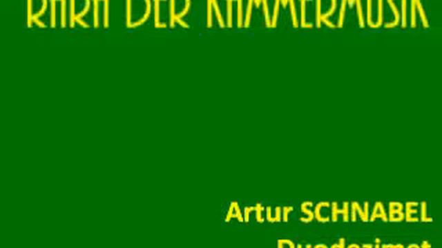 Artur Schnabel Duodezimet смотреть онлайн