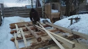 Как сделать брус из бревна