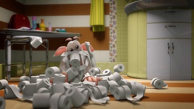 Booba Bathroom - Episode 2 - Funny cartoons for kids буба vs robot KEDOO Animation 4 Kids смотреть онлайн