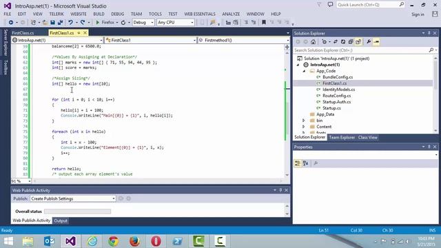 C# Arrays - Learn ASP.NET with Bootstrap, Entity Framework, and C# смотреть онлайн