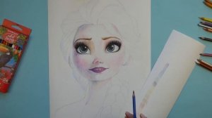 Рисуем Эльзу из "Холодное Сердwе". How To Draw Elsa (Frozen): Art School