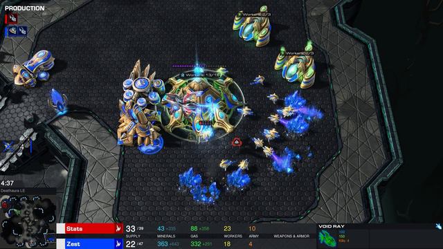StarCraft 2: PROFESSIONAL CHEESE - Cannon Rush vs Proxy Void Rays! (Stats vs Zest) смотреть онлайн