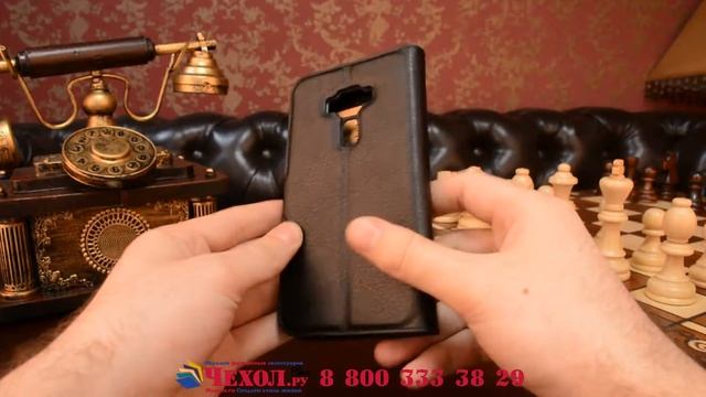 Фирменный чехол-книжка для ASUS ZenFone 3 с визитницей и мультиподставкой смотреть онлайн