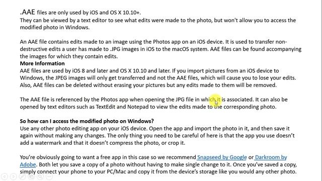 How to open Apple iOS .AAE file? смотреть онлайн