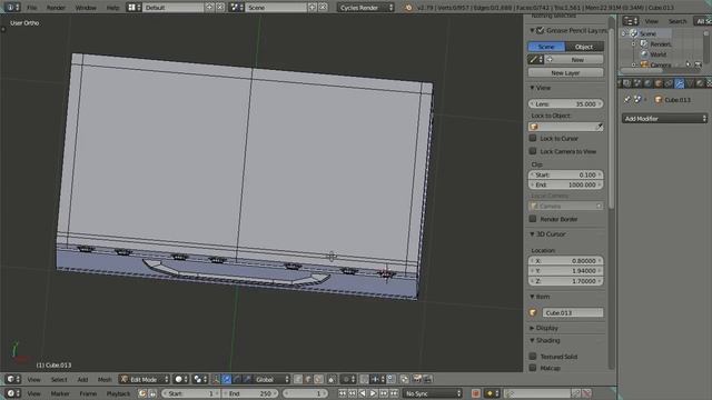 3D Modeling Kitchen Set in Blender 2.79 Cycles Render - Part 05 смотреть онлайн