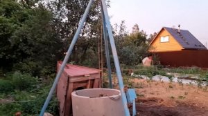 Лестница для работы в колодце.