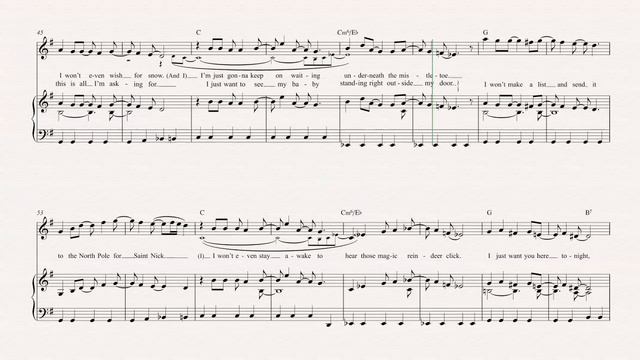 Soprano Sax - All I Want For Christmas - Mariah Carey Sheet Music, Chords, and Vocals смотреть онлайн