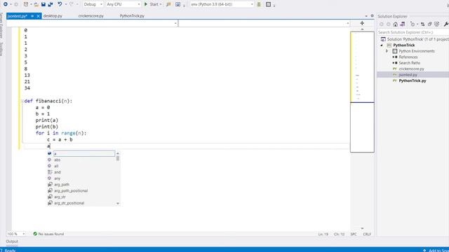3 | Easy Way to Generate Fibonacci Series | Useful Python Examples for Interview in Tamil смотреть онлайн