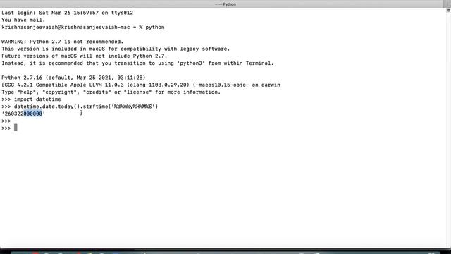 How to get complete date and time timestamp format in Python смотреть онлайн