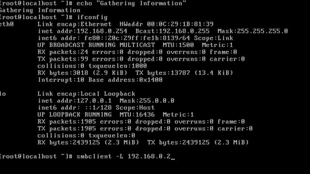 Information gathering in samba server смотреть онлайн