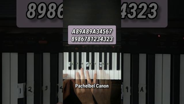 Pachelbel - Canon in D piano tutorial