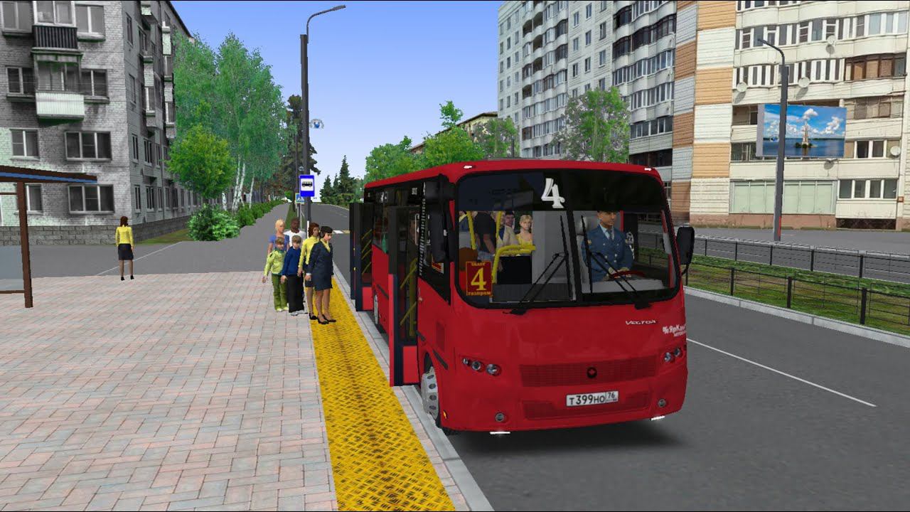 OMSI 2 | Изучаем карту г.Тверь#3|  ПАЗ Вектор  | Маршрут № 23