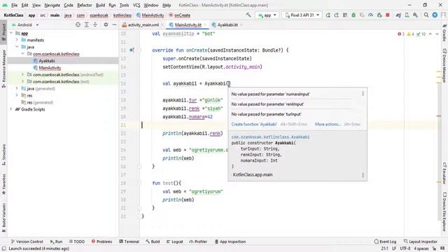Android Mobil Programlama Dersleri Kotlin #17 Kotlin Constructor смотреть онлайн