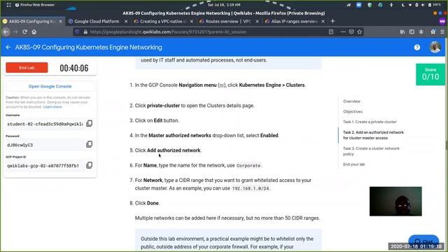 AK8S-09 Configuring Kubernetes Engine Networking смотреть онлайн
