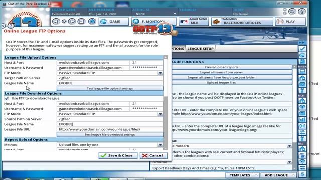 OOTP 13 - Part 1(FTP Options Setup with AllSimBaseball Hosting) смотреть онлайн