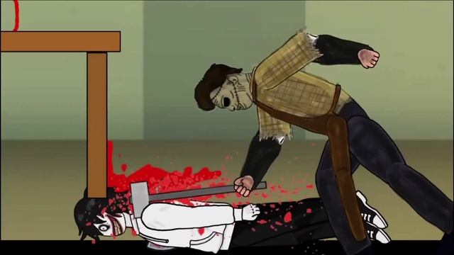 Jeff the killer vs Leatherface(AT2) /рисуем мультфильмы 2/ смотреть онлайн