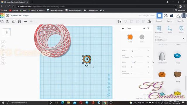 3D Model - Basket | TinkerCad | AutoDesk