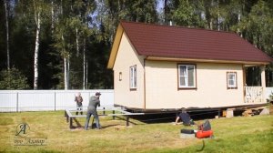 Как передвинуть баню видео. Перемещение бани..mp4