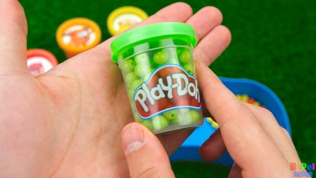 Satisfying Video l How to make Rainbow Toes Cake Bathtubs INTO PlayDoh Candy & Ball Cutting ASMR #7 смотреть онлайн
