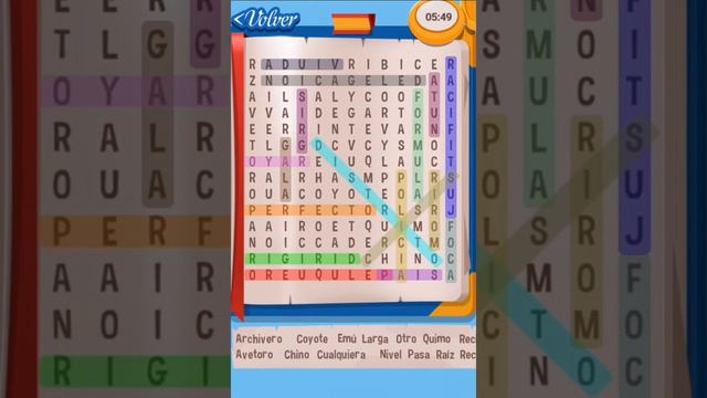 Juego "Real Word Search" Español - Nivel difícil (7 a 9) смотреть онлайн