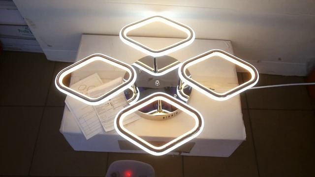 Светодиодная led люстра с диммером! смотреть онлайн