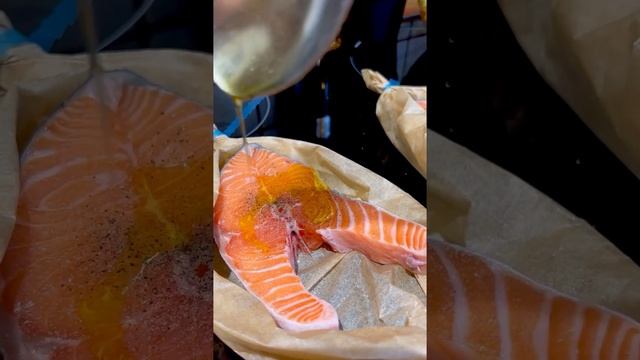 Вкусные стейки из лосося ??? смотреть онлайн