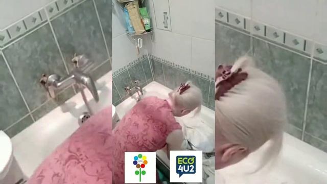 Стираем мешки из-под муки для "Добрых крышечек". смотреть онлайн