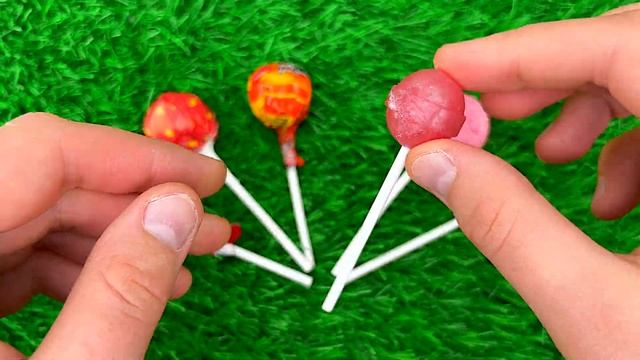 ASMR Satisfying Video | How To Cutting Color Lollipop Sweets with Glossy Fruit Candy смотреть онлайн