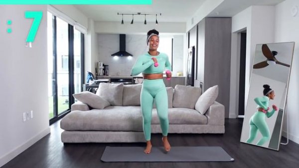 GrowwithjoRussia - 2 MILE FAST WALK At Home Fitness Videos growwithjo