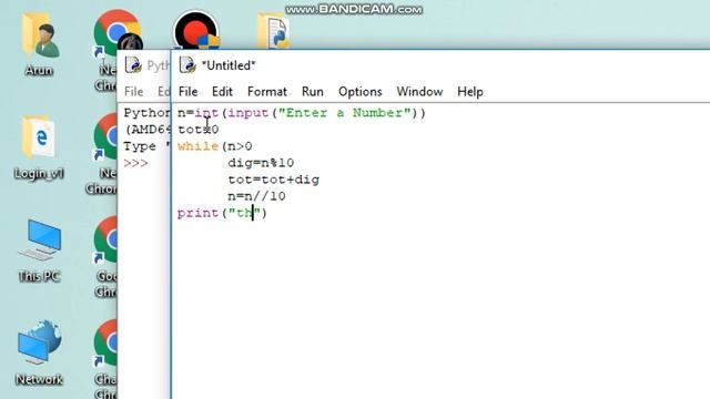 find the sum of digit in a number in python program(in-Hindi) смотреть онлайн