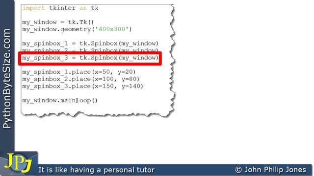 Exercise Solution Positioning the tkinter Spinboxes смотреть онлайн