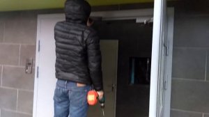 Монтаж электро магнитного замка на новую дверь