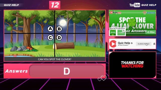 Spot The 4 Leaf Clover Quiz Answers 100% | Earn +20 Rbx | Bequizzed смотреть онлайн