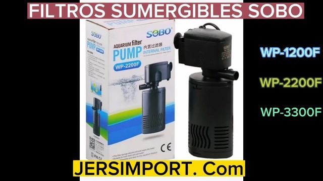 Filtro Sumergible WP-1200F-2200-3300 SOBO ACUARIO
