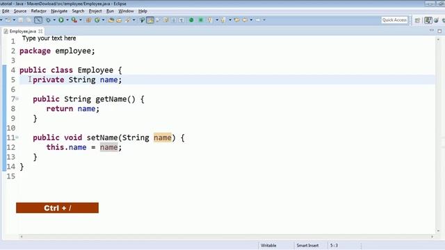 Eclipse comment/uncomment shortcut смотреть онлайн