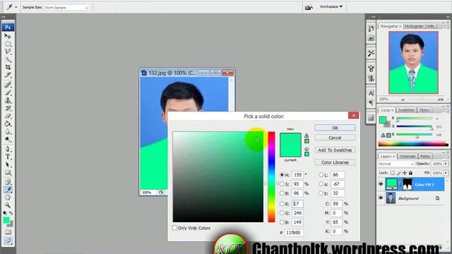 adobe photoshop cs3-Change color clothes смотреть онлайн