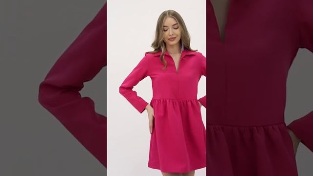 Малиновое (фуксия) платье от NAGAEV groop смотреть онлайн