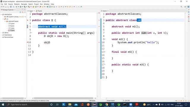 Core Java day 38 part 1 || Abstract classes смотреть онлайн