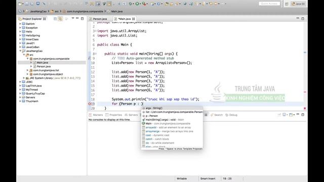 Java Nâng Cao 08 Comparable để so sánh và sắp xếp đối tượng trong List Java смотреть онлайн