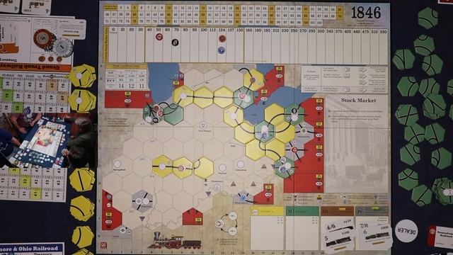 1846 - Объясняем правила и играем в настольную игру из серии 18xx про поезда и финансы смотреть онлайн
