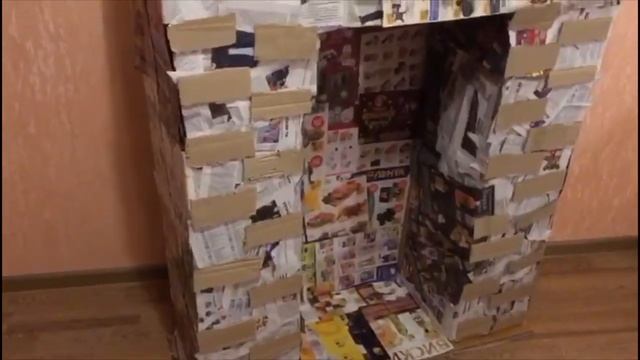 НОВОГОДНИЙ КАМИН.СДЕЛАЙ САМ. смотреть онлайн