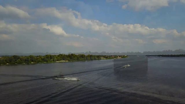 р.Днепр Аэросьемка гидроцикл SeaDoo/Jet Ski Mavic Aerial Footage Kiev river Dniper смотреть онлайн