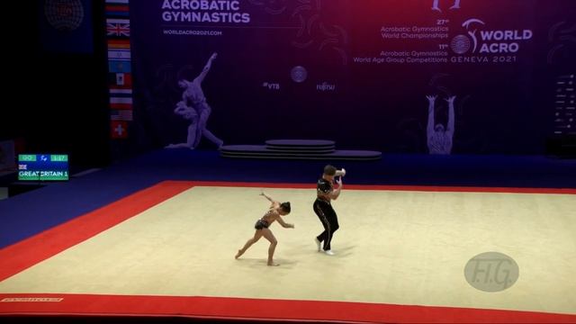 Great Britain 1 (GBR) - 2021 Acrobatic Worlds, Geneva (SUI) Combined Mixed Pair смотреть онлайн