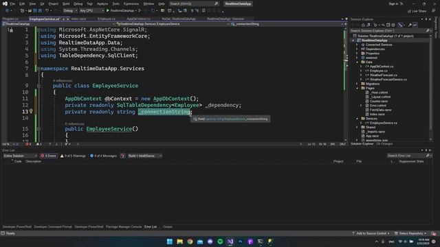 Display Live Data From Database in Blazor (SqlTableDependency & SignalR) смотреть онлайн