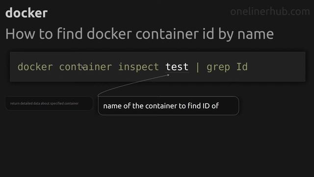 How to find docker container id by name #docker смотреть онлайн