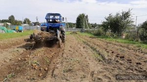 МТЗ-82 с польской картофелекопалкой
