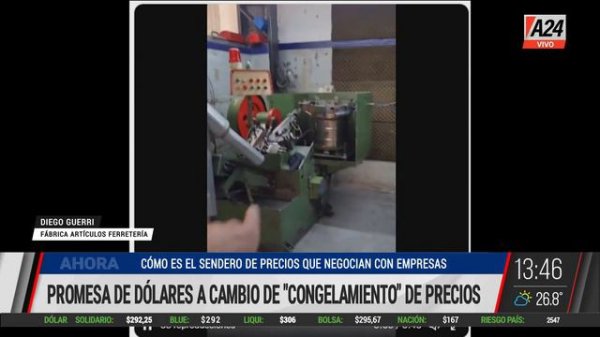 "Tenemos la gente pero no tenemos la materia prima" - Fabricante ferre