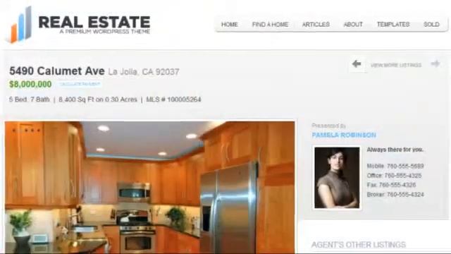 WP Pro Real Estate 2 WordPress Theme смотреть онлайн
